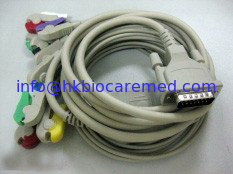 China Compatible Schiller 10 leads EKG cable with clip end/Banana end,IEC supplier