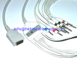 China Burdick 10 leads EKG cable with banana end ,IEC,Eclipse 800, Eclipse 850, supplier