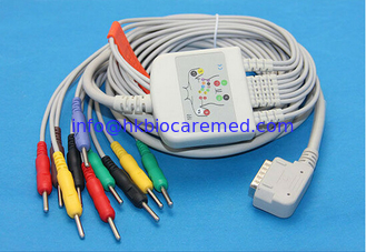 China Kanz PC-109 10 leads EKG cable with banana/Din end ,IEC supplier
