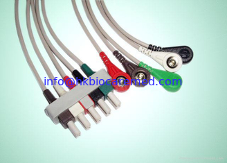 China 5 Lead ecg leadwire for ASP-Plug System AHA snap end supplier