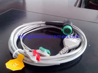 China  PHYSIOCONTROL 3 lead ecg cable, with clip end,IEC supplier