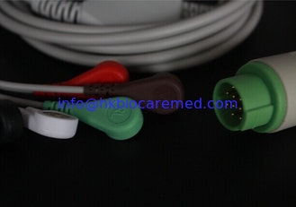 China Fukuda ecg cable 5lead, snap end, AHA,for Fukuda 7100 series supplier