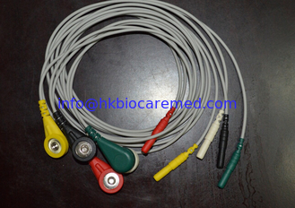 China Compatible Spacelabs ECG 5 lead Lead Wires, 1.5Din type 012-0295-01 supplier