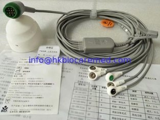 China Original BLT 5 lead ECG cable with snap end , AHA,12 PIN, 15-027-0001 supplier