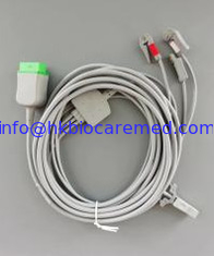China Original GE One-piece ECG cable .3 lead. clip. AHA. 3.6m/12ft. 2021141-001 supplier