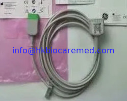 China Original GE 5  lead ecg trunk cable, AHA,2106305-001/2017003-001,3.6M supplier