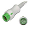 Compatible Mindray 3 lead ECG cable with snap end , IEC supplier