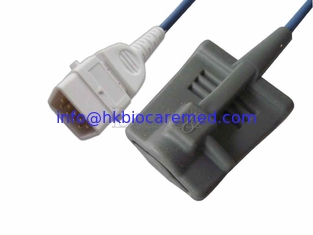 China Reusable and compatible BCI Adult soft tip spo2 sensor , 3m length cable supplier