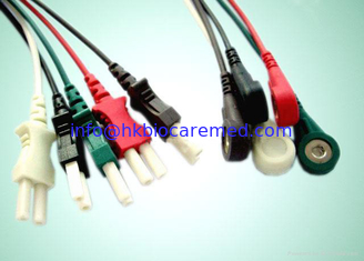 China Spacelabs 5lead ecg lead wire , snap end, AHA,61 cm, 700-0007-09 supplier