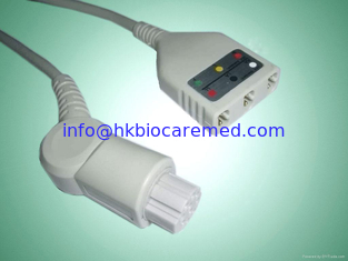 China Datex 3 lead ECG trunk cable supplier
