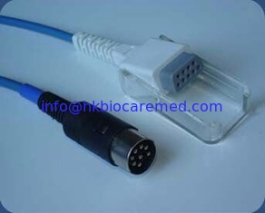 China Compatible Drager  spo2 extension cable, 2,4m, 8 pin supplier