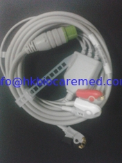 China Fukuda ecg cable 3lead, clip end, AHA,for  DS-5300W DS-5100E DS-700 supplier