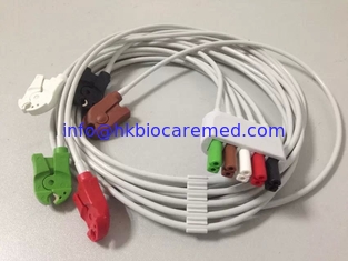 China Original Drager 5 lead ecg leadwire, clip, AHA, 5956458 supplier