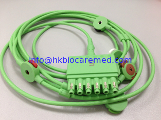 China Original Drager 5 lead Monolead ecg cable for adult, AHA,MS14560 supplier