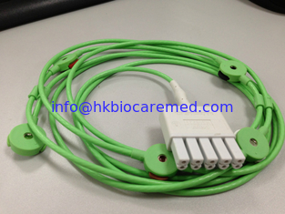 China Original Drager 5 lead Monolead ecg cable for adult, AHA,MS16229 supplier