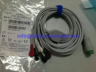 China Original Mindray 5 lead ECG cable with snap end , AHA,12 PIN, 040-000953-00 supplier