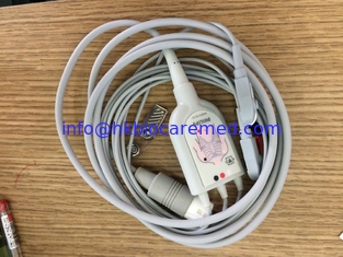 China Original  3 lead  ecg cable , clip end, AHA,989803143181 supplier
