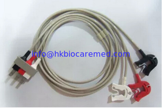 China Original Philips 3 lead ecg leadwire cable ,M1603A, CLIP end, AHA supplier