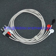 China Original  3 lead ecg leadwire cable ,M1605A, snap end, AHA supplier