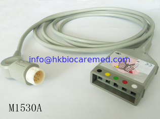 China Original Philips 5 lead ecg trunk cable ,M1530A,IEC supplier