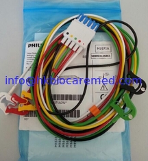 China Original  5 lead ecg leadwire cable ,M1971A, CLIP end, IEC supplier