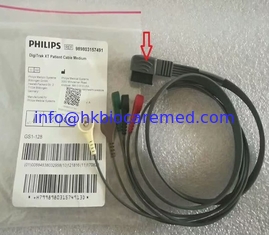 China Original Philips  5 lead ECG cable with snap end , AHA, 989803157491 supplier