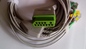 Compatible Nihon Kohden 3 lead ECG cable , clip end , IEC supplier