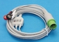 Spacelabs 3 lead ECG cable with snap end , AHA,17 pin supplier