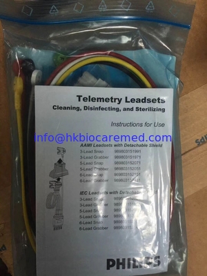 Original  5 lead Telemetry leadsets , snap ,IEC,989803152081 supplier